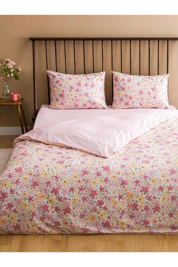 LC Waikiki-Lcw Home Floral Patterned Double Duvet Cover Set 1