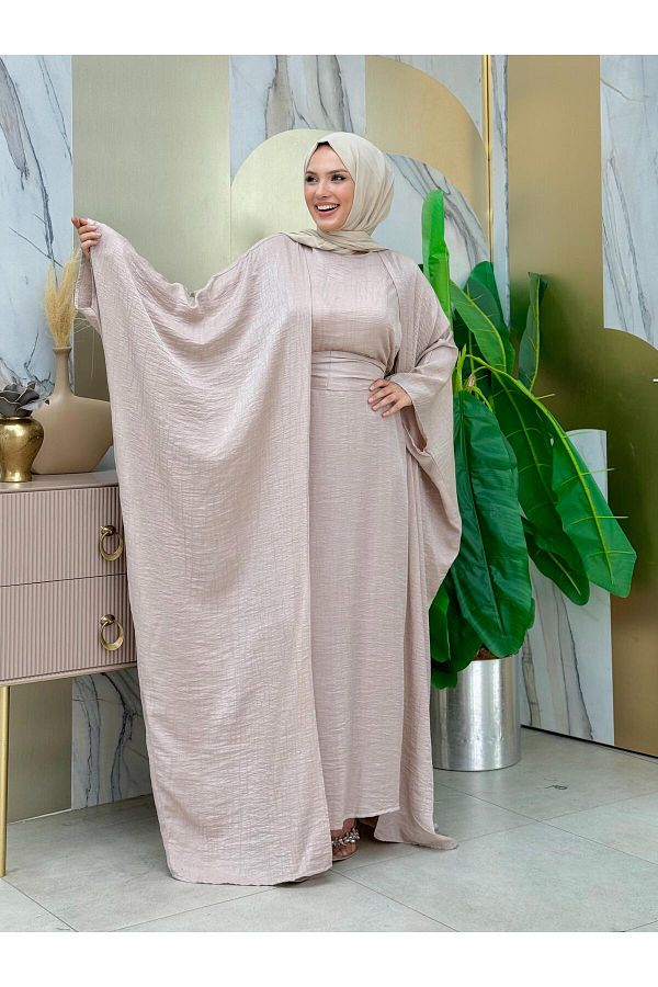 Bym Fashion-Zestaw sukienek Yarasakol Abaya 8497 Stone 1