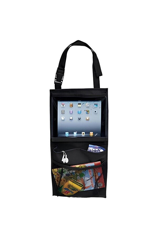 Ankaflex Araba Koltuk Arkası Şeffaf Koruyucu Kılıf Tablet Tutucu Stand Araç Içi Düzenleyici Organizer