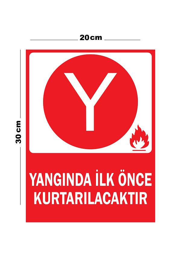Lucena-Metal Will Be Saved First in the Event of a Fire 20cm X 30cm A4 Size Warning Sign Directional Sign 1