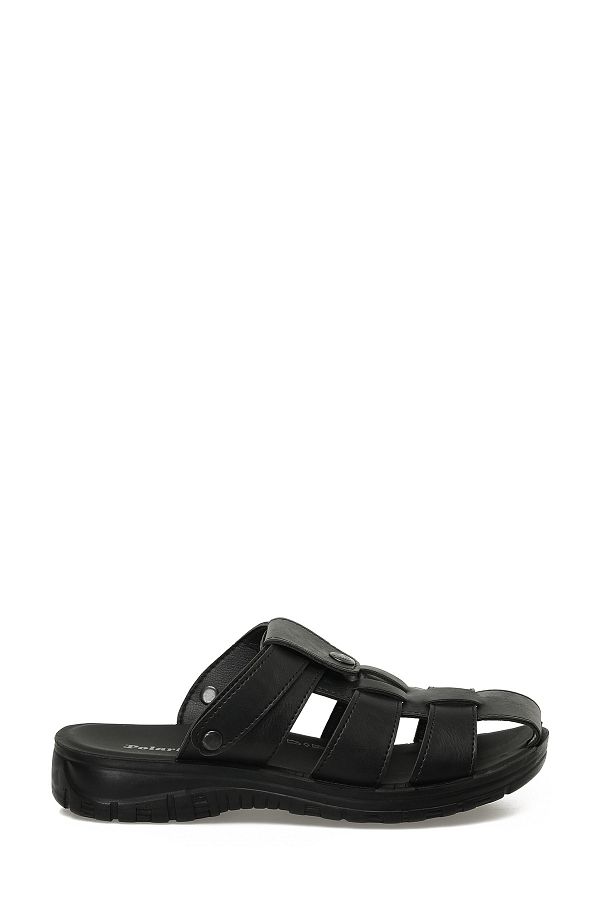 Polaris-408020.M5FX Siyah Erkek Sandalet 1