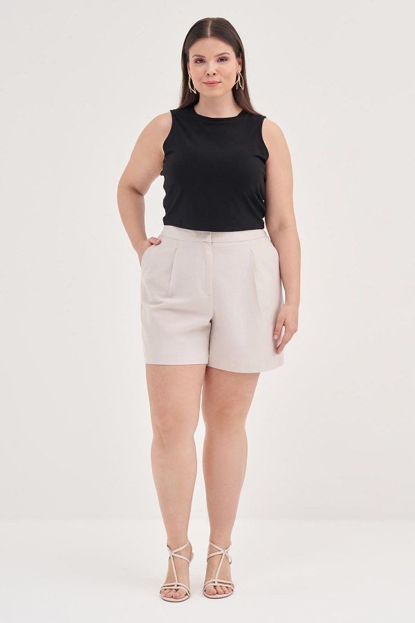 MYLİNE-Linen Shorts 1
