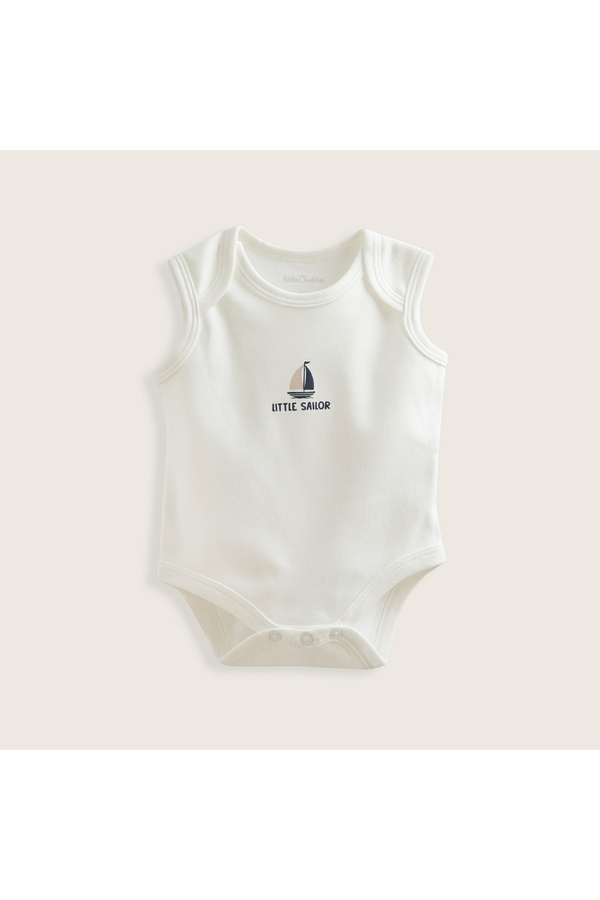 Chakra Marine Yenidoğan Kolsuz Body Ekru