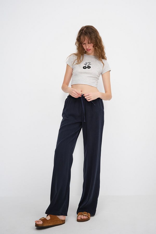 Addax-Elastic Waist Trousers Pn5424 1