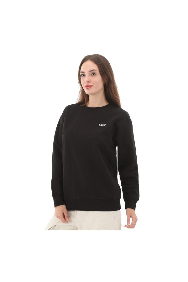 Vans-Flying V Bff Crew Emea - Γυναικείο μαύρο φούτερ 00046xblk1-r 1