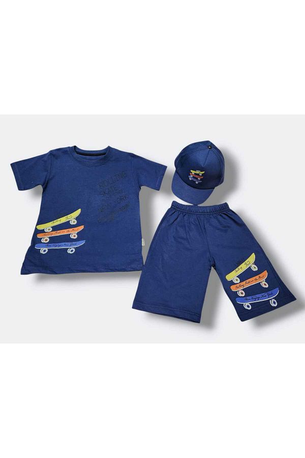 Babexi-3-Piece Boy's Suit with Hat 1