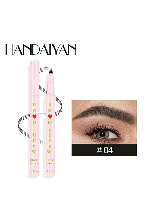 Handaiyan-Creion Sprancene, Microblading, Handaiyan, Super Brow, 04 Σκούρο Καστανό, 1,5 ml 1