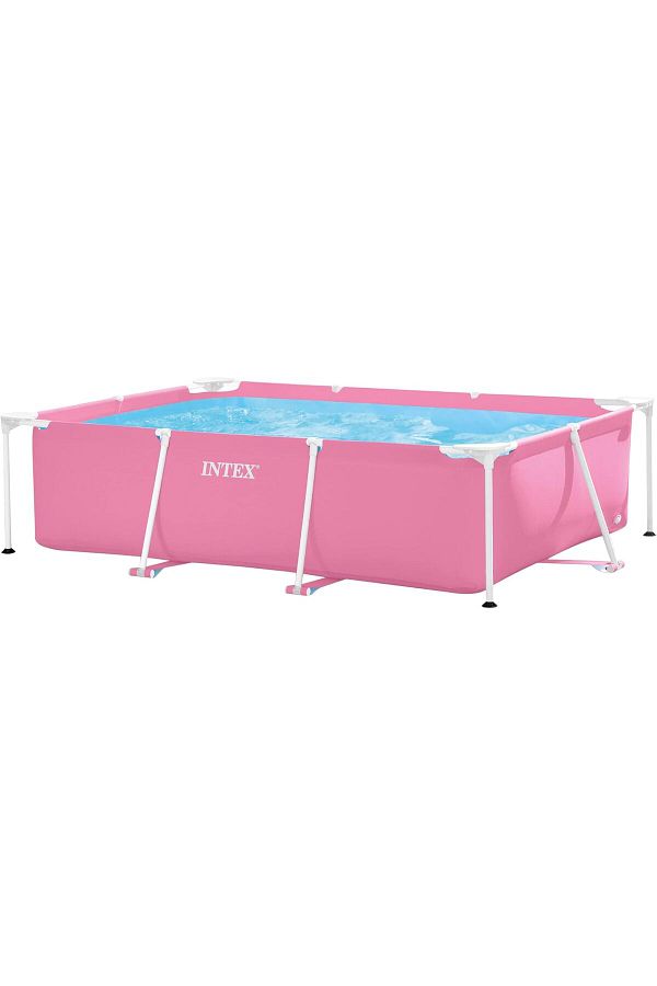 Intex-Rectangular Frame Pool by Intex, Pink, Size 220 150 60 cm, Model 28266NP 1