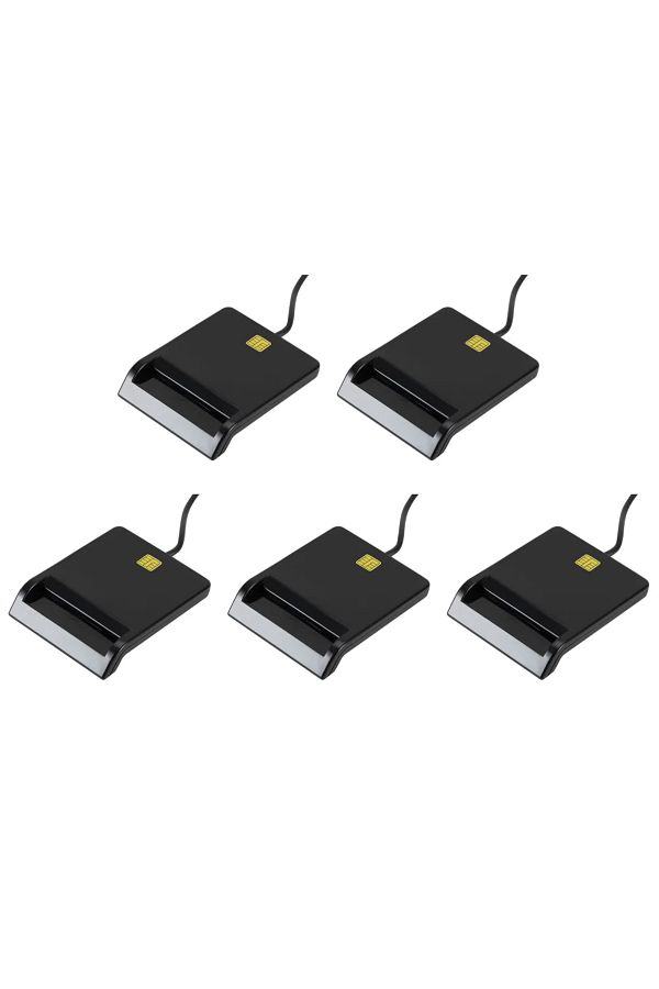 ALLOYSEED-5 قطع قارئ بطاقات ذكية USB عملية مستقرة وبساطة موثوقة لأجهزة الصراف الآلي اليومية Cac Ic Id Sim Card Clo 1