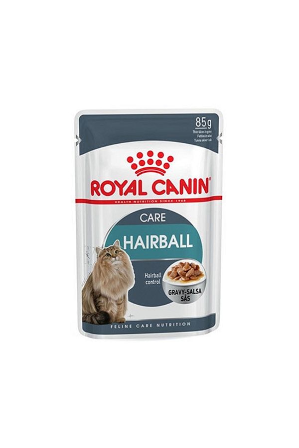 Royal Canin-Royal Canin Hairball Care Wet Cat Food Pouches - 85 g - Pack of 12 1