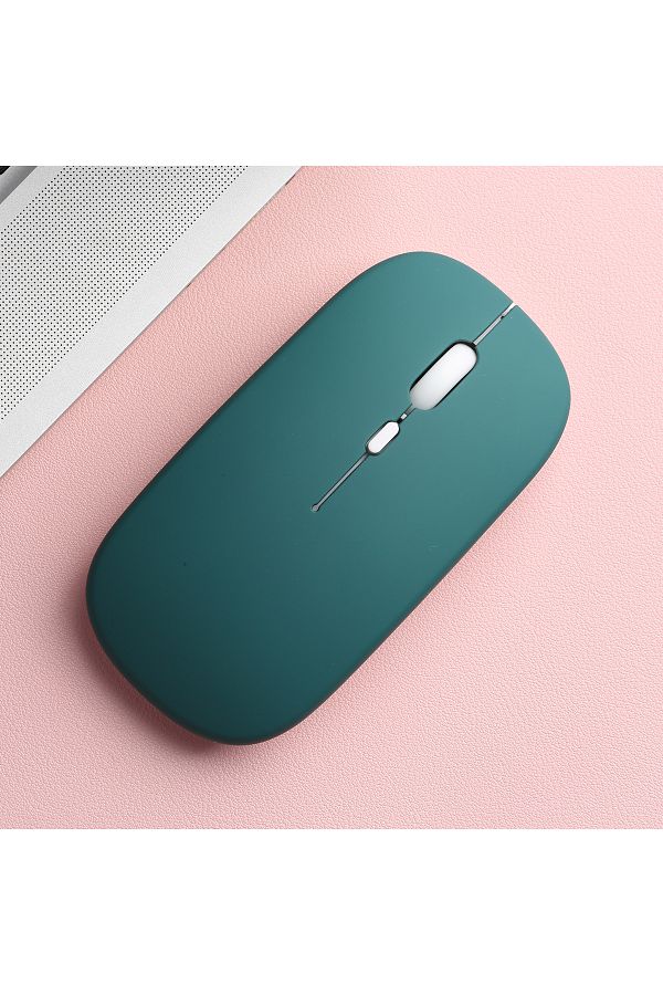 MissionFit-Matte-deep Green Wireless Bluetooth-compatible Mouse Portable Ergonomic Computer Mice For Laptop Ipa 1