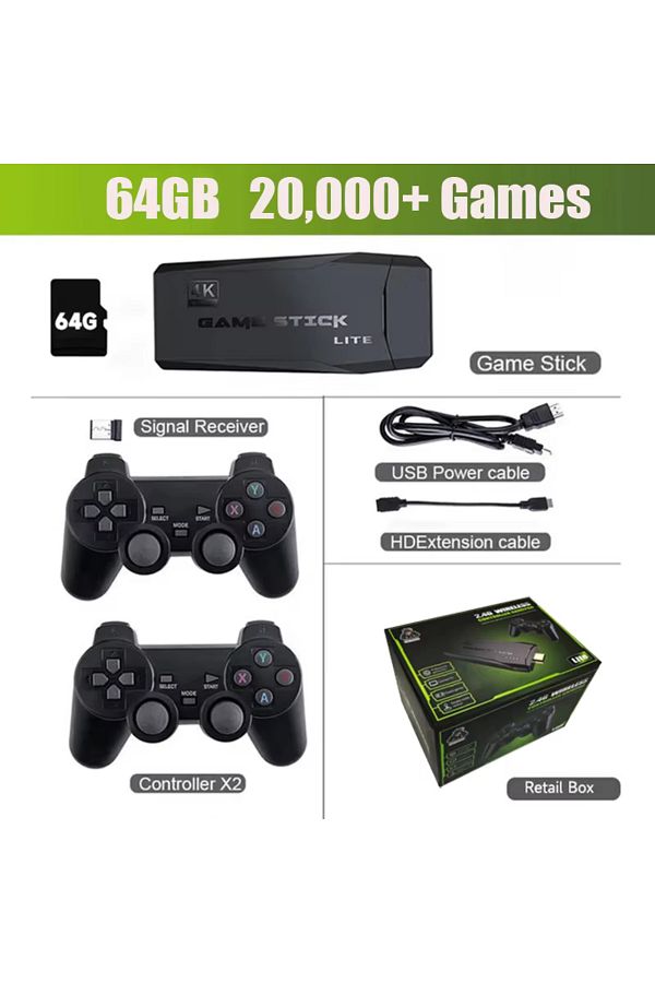 Choice-32G Wireless Retro Game Console,Retro Game Dongle,Plug & Play Video TV Game Dongle Within 20000+ Gam 1
