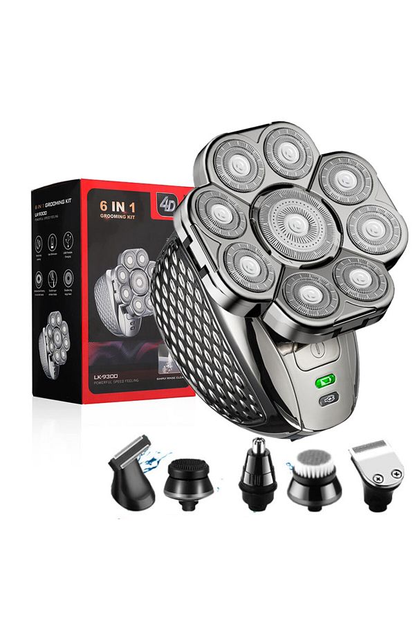Choice3-withbox kit 4D Head Shavers for Bald Men, Upgraded 9 Floating Heads 6-in-1 Rechargeable Waterproof W 1