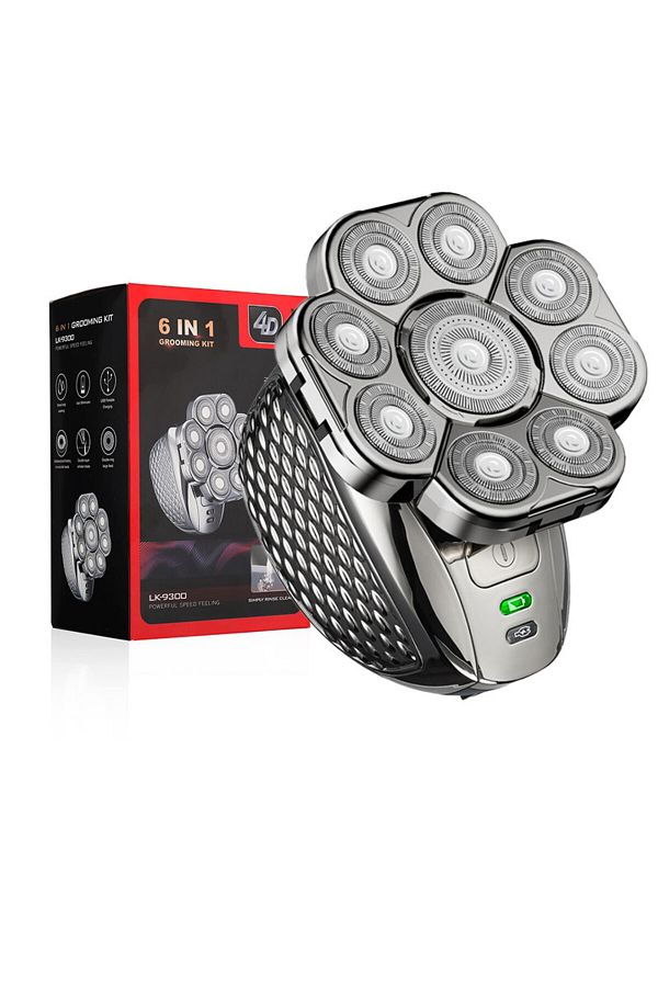 choice2-withbox stand 4D Head Shavers for Bald Men, Upgraded 9 Floating Heads 6-in-1 Rechargeable Waterproof 1