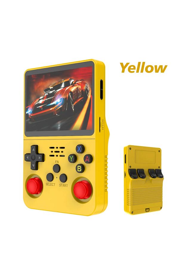 BOYHOM-128g Yellow Retro R36s 256g Handheld Game Console Linux System 3.5inch Ips Screen Portable Pocket Vi 1