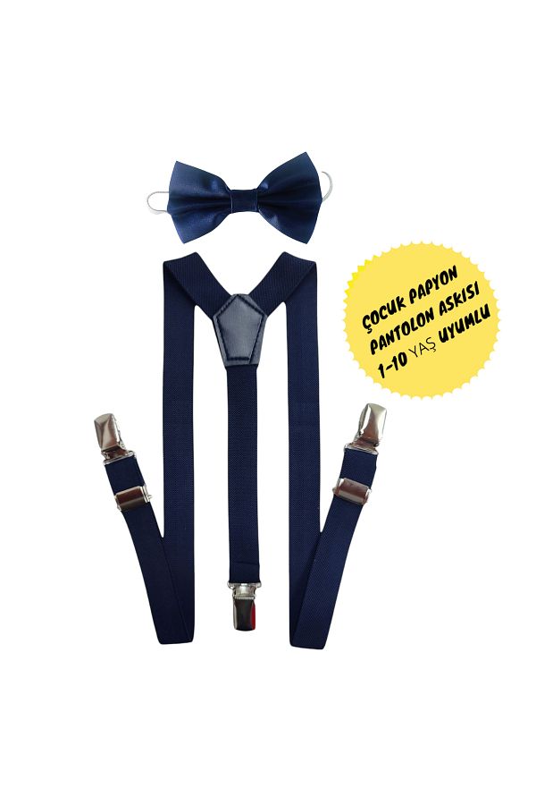 Algitsin O L A-Children's Pants Belt Bow Tie Set 1