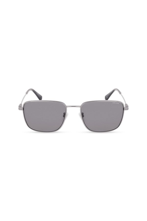 Police-Octane 11 Man Square Sunglass Shiny Ruthenium_Gray 54 1