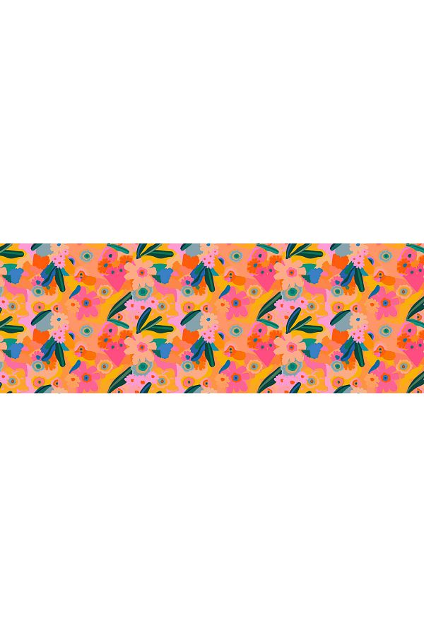 Whenever Company-Abstract Floral Patterned Small Size Chiffon Pareo 1