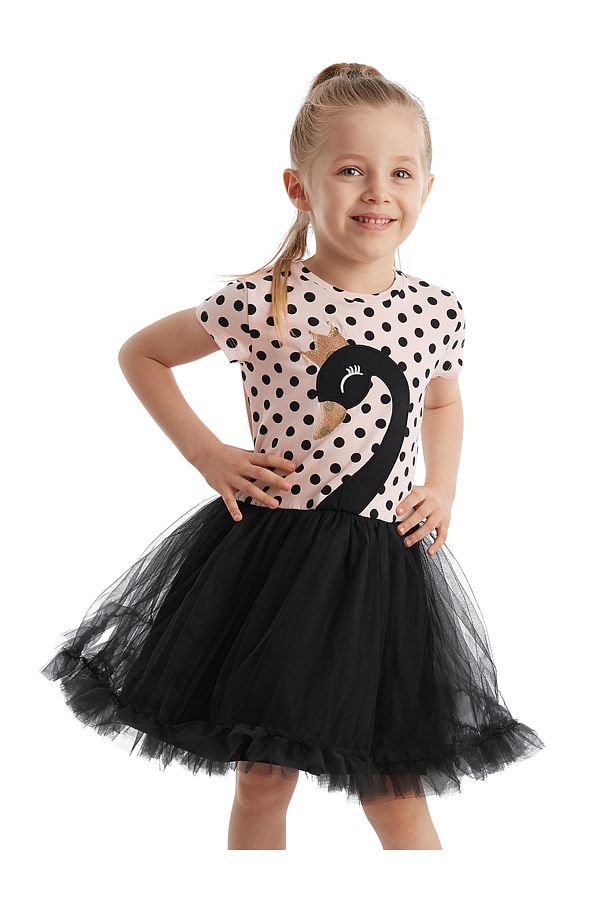 Denokids-Fete Copii Rochie Neagra Tulle Rochie Tutu Rochie Seara Rochie Buline 1