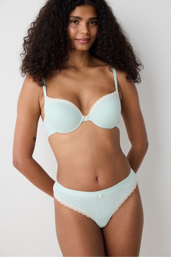 Penti-Biustonosz bawełniany Viva Push up Cotton Mint Green 1