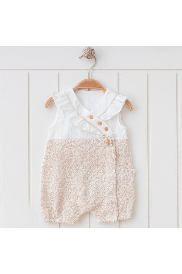 Butik-Baby Buttoned Muslin Jumpsuit 1