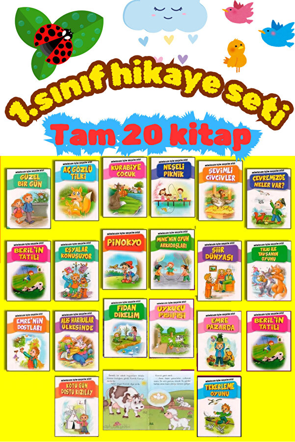 GÖNÜL YAYINCILIK 1.ve 2.sınıflar Için Okumayı Sevdiren Ve Hızlandıran 20'li Hikaye Seti