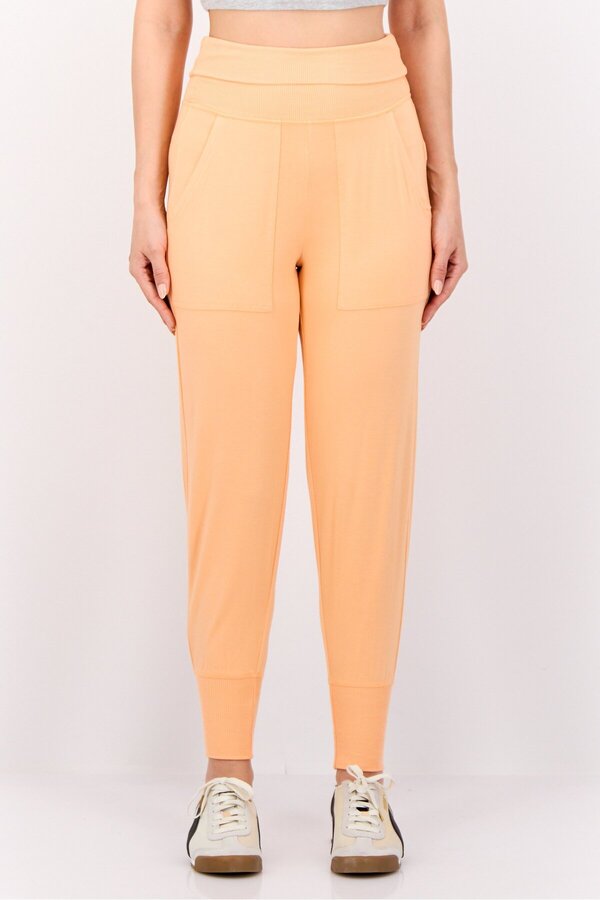 aerie-Women Regular Fit Solid Leggings, Peach 1