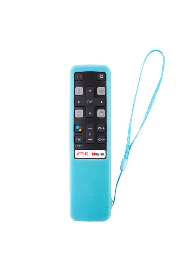 Choice-Luminous blue Silicone Case Cover Use for TCL RC802V smart TV remote control 49P30FS 65P8S 55C715 1