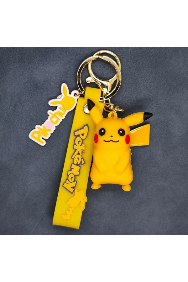Choice-04 2024 the New Pokemon Keychain Pikachu Koda Duck Pendant Jewelry Figurines Doll Cartoon 1