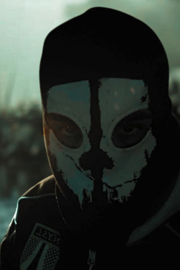 dutton-Ghost Call of Duty Logan T. Walker Final Skull Fiery Mask & Balaclava 1