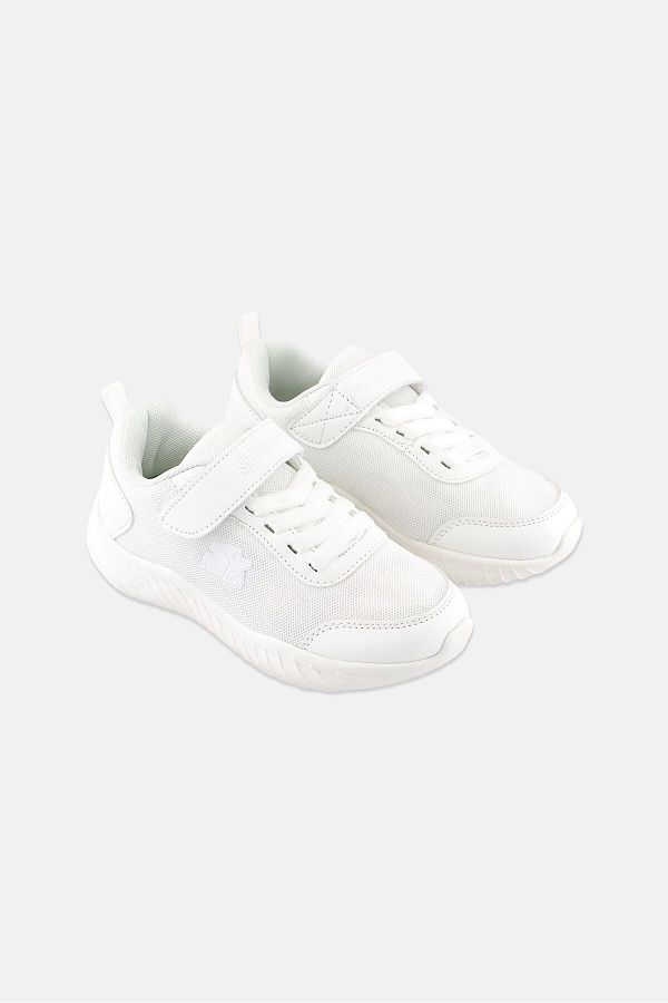 Starter-Kids Boy Velcro Closure Outdoor Shoes, White 1