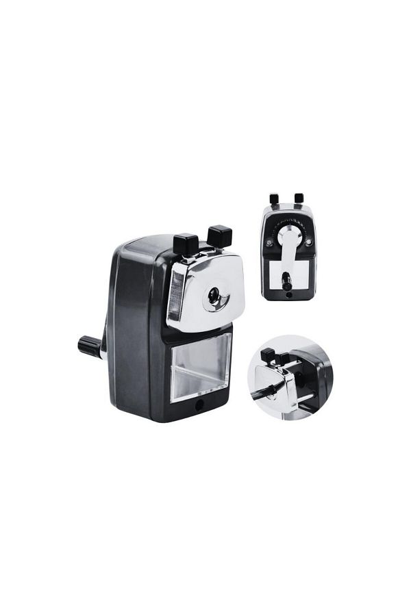 Mas-6732 Desk Type Large Arm Pencil Sharpener - Black 1