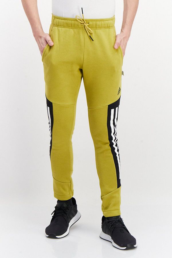 adidas-Men Sportswear Fit Brand Logo Training Sweatspants , Green 1
