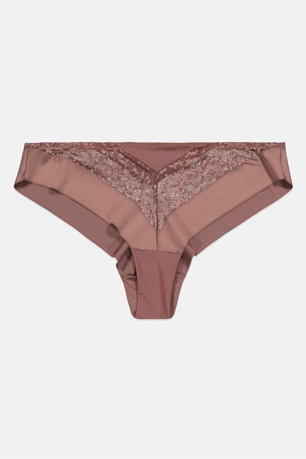 Triumph-Women Vivid Spotlight Pull On Brazilian Brief, Dark Mauve 1