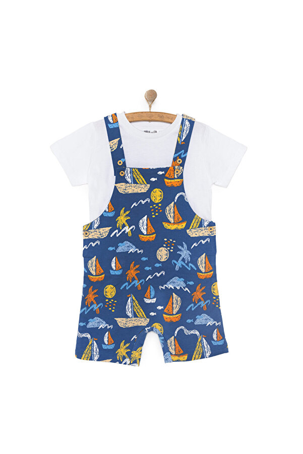 ebebek Hello Baby HelloBaby Basic Şort Salopet-Tshirt