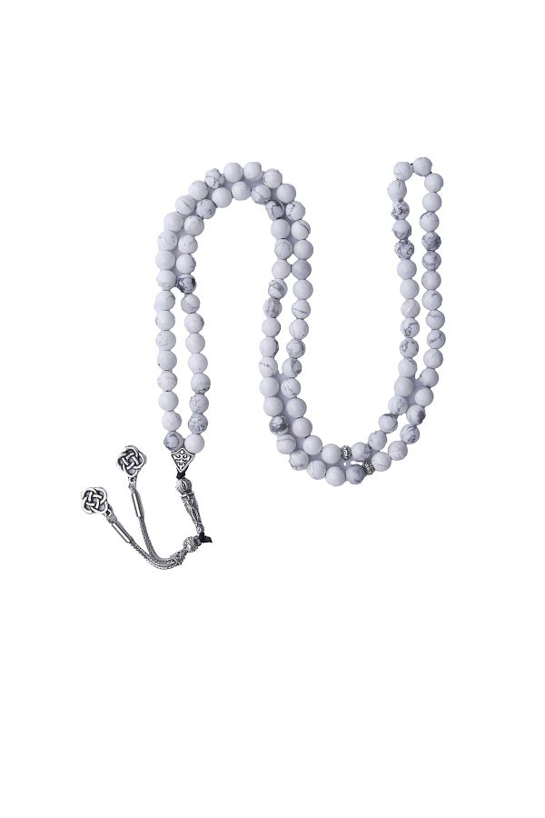 Zeynep Büyükbay-99 Howlite Natural Stone Rosary 1