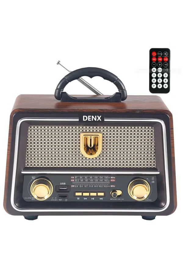 Denx-Dx2442 Rechargeable Hi-fi Radio With Remote Control, Large Capacity Battery 1