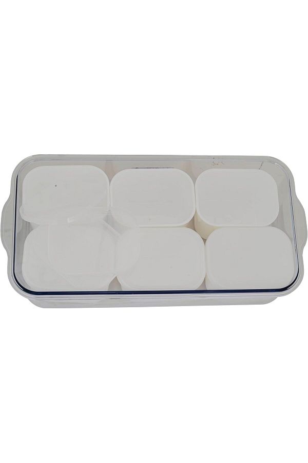ALSAIF-Al Saif Storage Box - Small, Transparent Design With Handle (6 PIECES) 1