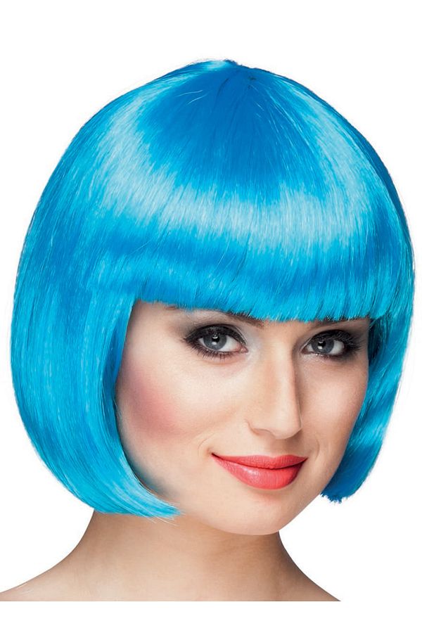 Modafiks-Turquoise Color Party Wig Blunt Hair (5122) 1
