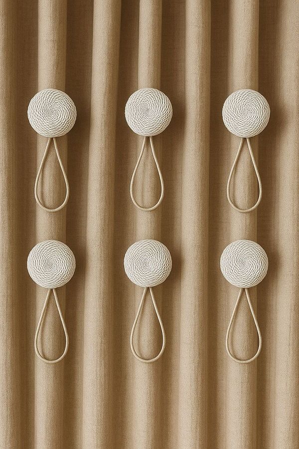 FEDA İSTANBUL-Magnetic Curtain Latch Thread Winding Model 6 Pieces 1