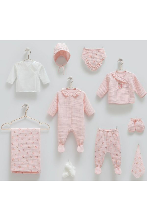 Caramell-100% Cotton Cherry Baby Ally Summer Clothing 0-3 Months Age Range 1