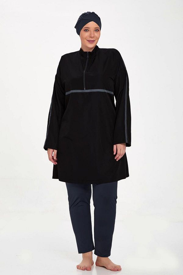 Alvina-Бански костюм с размер plus size modest - 1427 1