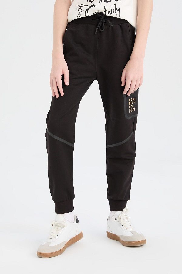 DeFacto-Boy Printed Elastic Waist Sweatpants D8534A825Sp 1