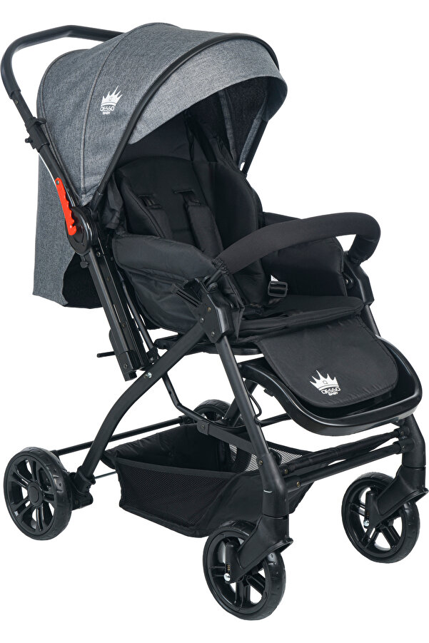 QESSO Baby AQUA Çift Yönlü Bebek Arabası Taşıma Gri