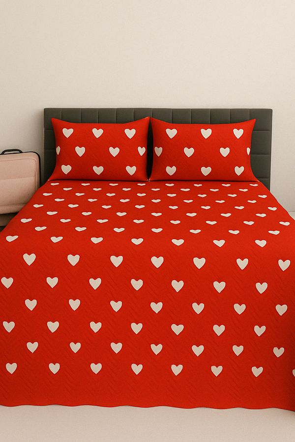 Faiend-Microfabric |   Digital Printed |   Dowry Double Bedspread Set |   Gift 1