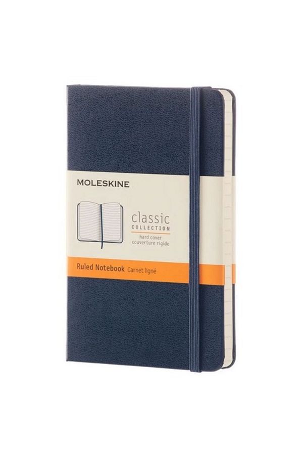 Moleskine-دفتر ملاحظات كبير الحجم مقاس 13 × 21 سم، غطاء صلب مخطط، 400 ورقة 1