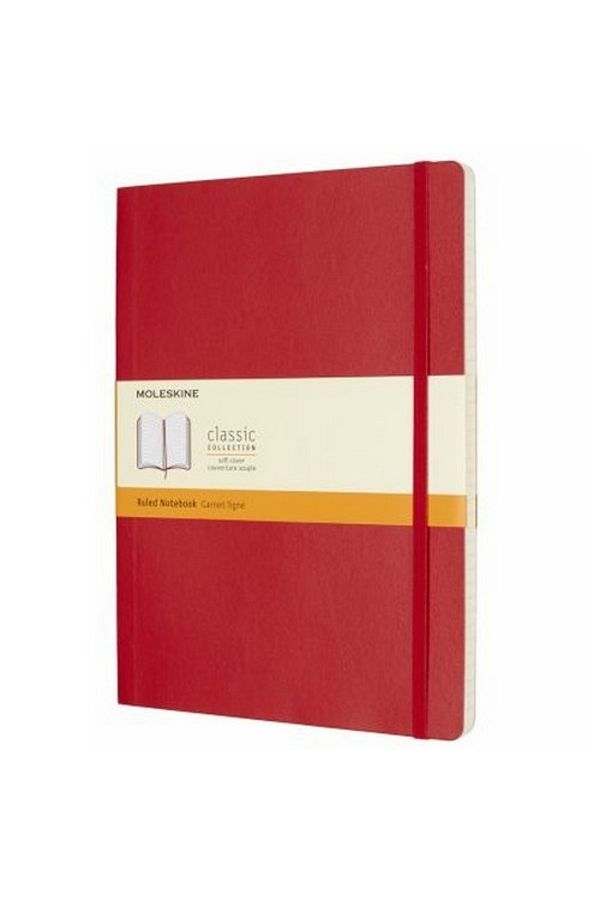 Moleskine-Soft Cover, Red 19X25 Notebook (Lined) 1