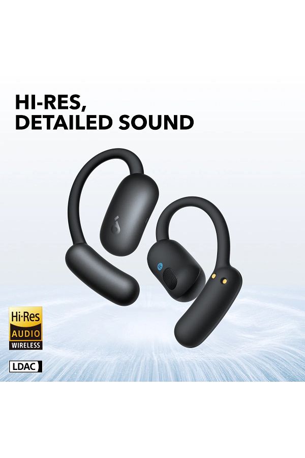Soundcore-AeroFit 2 Adjustable Open-Ear Wireless Earbuds black 1
