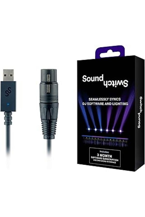Mu Art-Soundswitch Micro Dmx Micro Interface - Ultra-Compact USB Dmx Interface, 3 Months Free Soundswitch 1