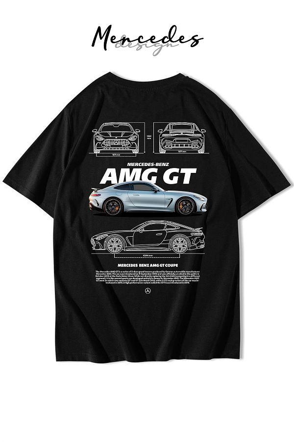 Freeyez-Unisex Oversize Mercedes Amg Gt Coupe T-Shirt 1